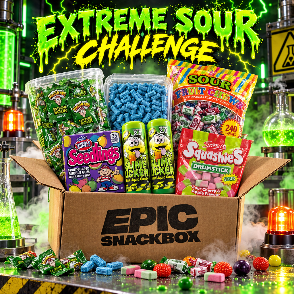 Extreme Sour Candy Challenge Box