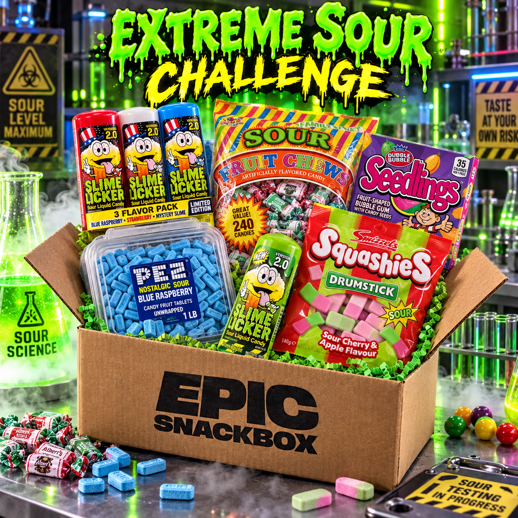 Extreme Sour Candy Challenge Box