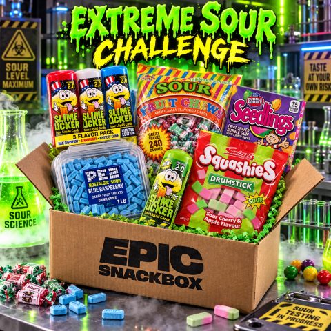 Extreme Sour Candy Challenge Box